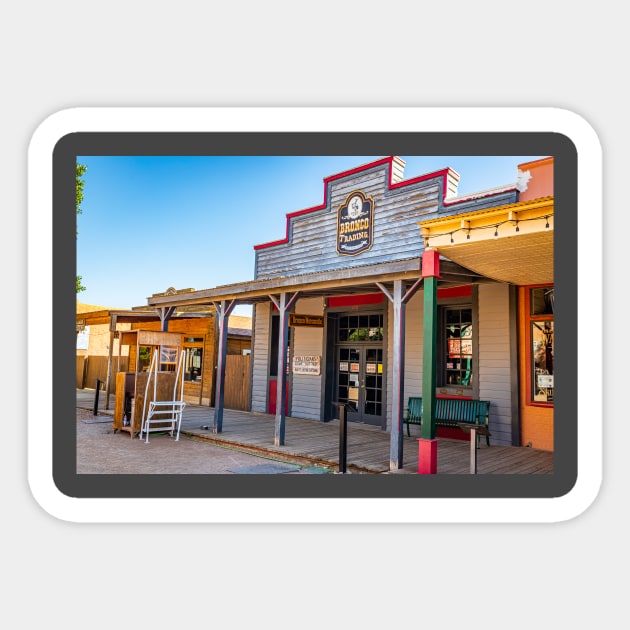 Allen Street in Tombstone, Arizona Sticker by Gestalt Imagery